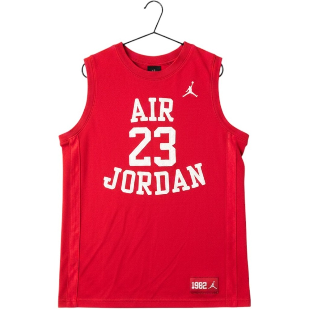 Jordan Kids Red Air 23 Jordan Basketball Jersey Sleeveless Top Size L 12-13Y